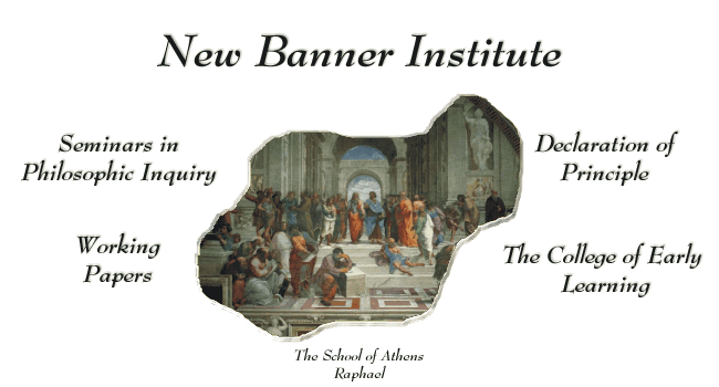 The New Banner Institute and the School of Athens:  Clickable image.